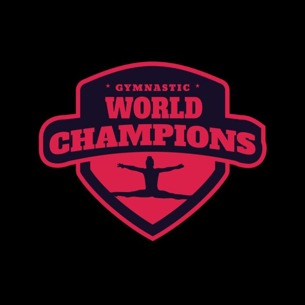 Gymnastic World Champions logo template Thumbnail